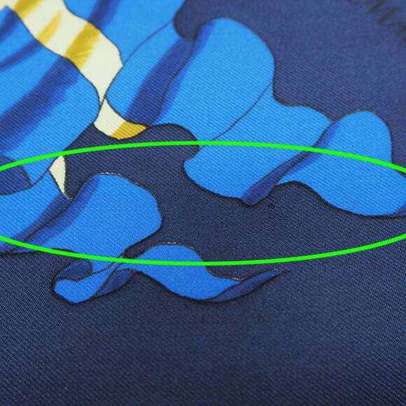 HERMES Authentic Blue Scarf - Picture 4 of 10